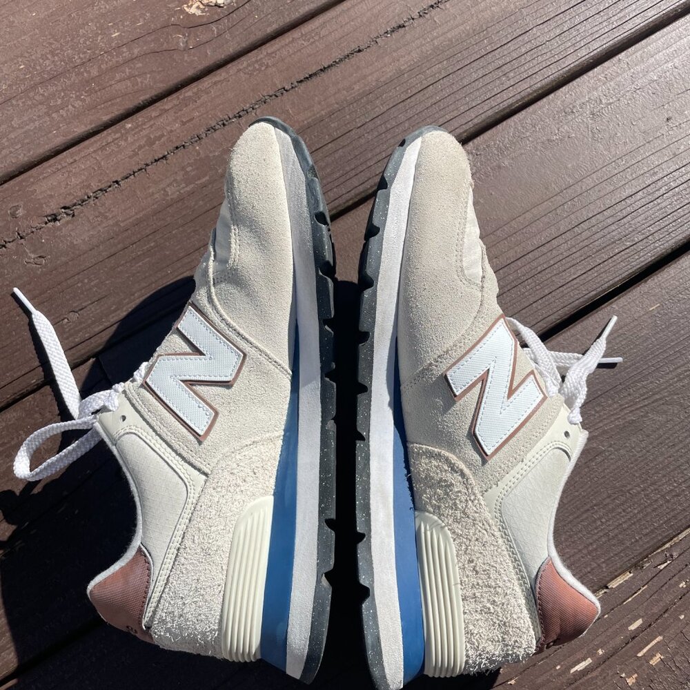 Men's Size 9.5 New Balance 574‎ Rugged White Brown